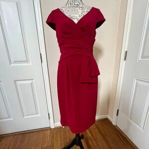 Jones New York Red Sheath Cocktail Dress, Size 4